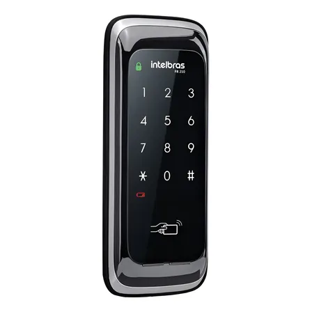 Fechadura Digital Com Senha Protegida Fr 210 Preta Intelbras
