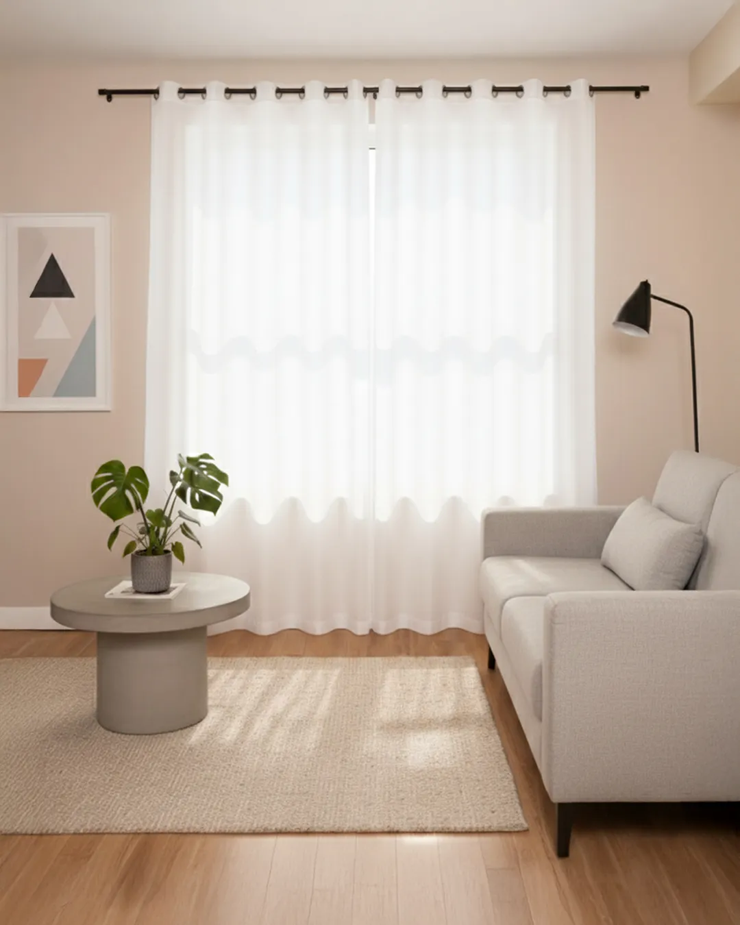 Cortina Duplex BecaDecor 250cm x 180cm Off White