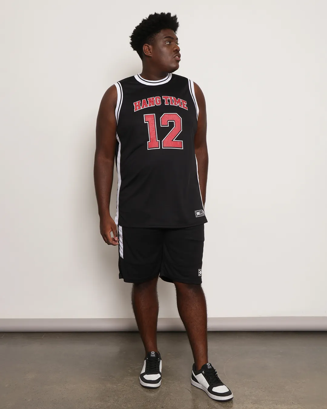 Bermuda Plus Size Masculina Esportiva Gangster Basquete Preta