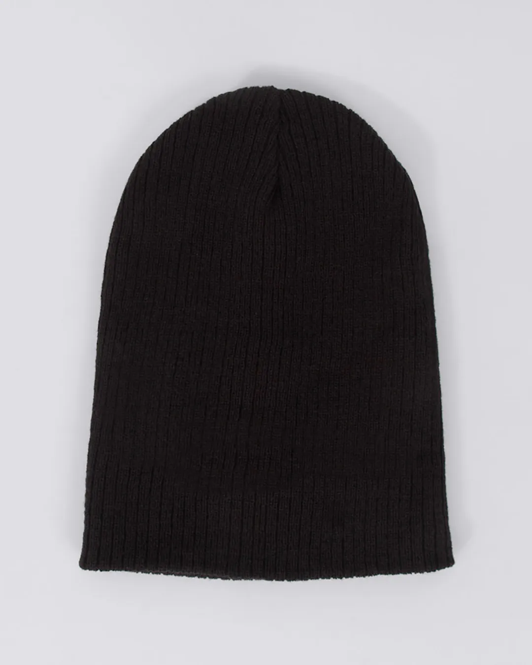 Gorro Básico Masculino Tricô Canelado Preto