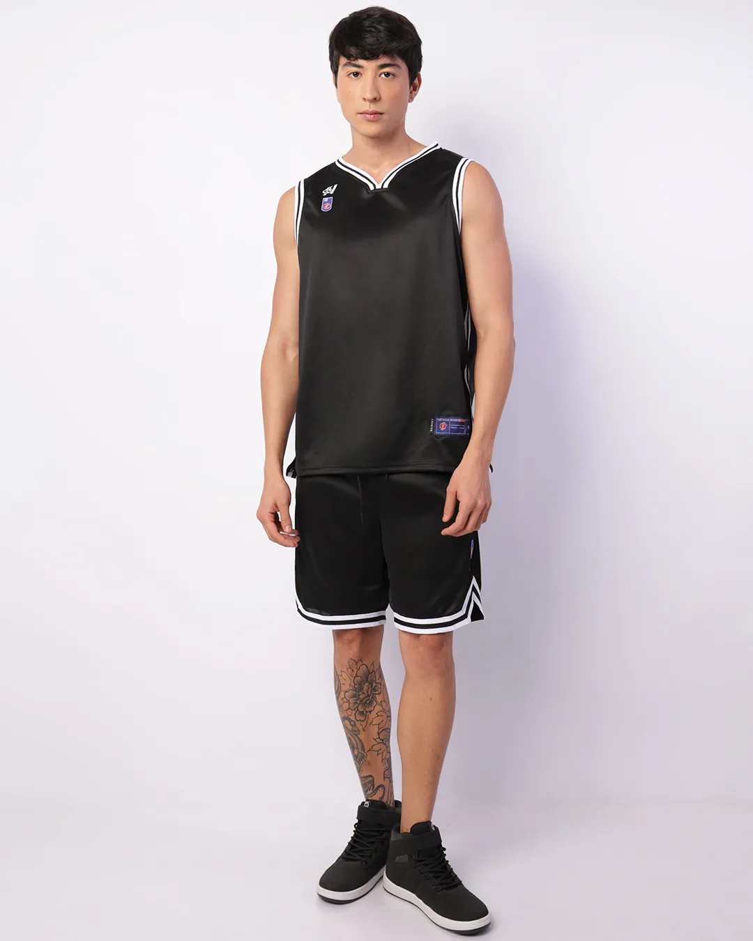 Bermuda Esportiva Masculina Basquete Com Bolsos Preta