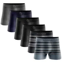 Kit 6 Cuecas Boxer Masculina Adulto Rafa Parize Conforto e Qualidade
