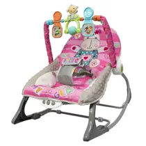 Cadeirinha Descanso Bebe Musical Balanço Com Mobile - Kababy / Rosa