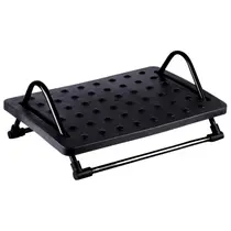 Apoio Para Os Pés Base Ergonômico Massageador Inclinável Escritório Preto