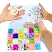 Kit De Miçangas 1800 peças Para Pulseirinha Infantil - Nybc
