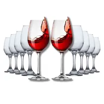 Conjunto 10 Taças de Vidro 365ml ÁGUA E VINHO
