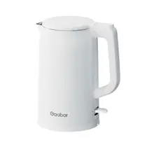 Chaleira Elétrica 1,7l Gaabor 1500w Aço Inox E Cabo Retrátil Cor Branco 110V