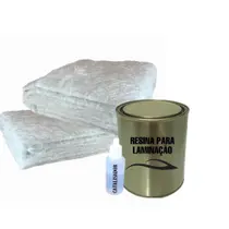 Manta Fibra De Vidro 333g/m2 1kg De Resina catalisador 20g