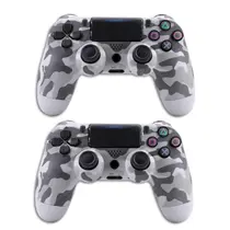 Kit 2 Controles Sem Fio Compativel Ps 4 Pc Gamer Joystick Manete Camuflado