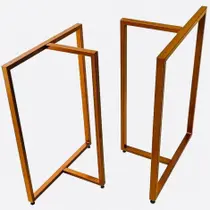 BASES de MESA Estilo INDUSTRIAL Modelo T 75x60cm Kit c/2un