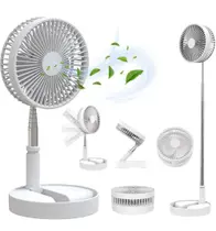 Ventilador USB Recarregável Portátil Retrátil Dobrável