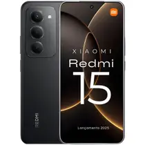 Celular Xiaomi Redmi 15 256GB 8GB Preto 4G Selfie com Gravação 1080p 30FPS