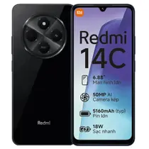 Smartphone Xaiomi Redmii 14C 256GB 4+4GB RAM VIRTUAL Preto Versão (GLOBAL)