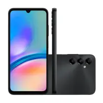 Smartphone Samsung Galaxy A05S 4G 128GB 6GB de RAM Tela Infinita 6.7" Câmera Tripla Traseira de 50MP + 2MP + 2MP - Cor Prata