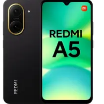 Smartphone Xiaomi Redmi A5, 128GB, 4GB RAM, Câmera 32MP, Dual SIM 4G, Tela 6,88 polegadas HD 120Hz, Android 15 Go, Bateria 5200mAh, PRETO