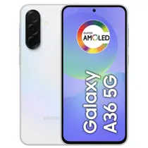Smartphone Samsung Galaxy A36 5G 128GB 6GB RAM Câmera Tripla Traseira de até 50MP Selfie 12MP Tela 6.7"-Branco
