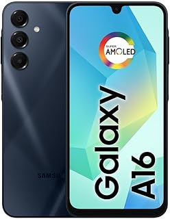 Samsung Celular Galaxy A16, 256GB + 8GB RAM, Câmera de até 50MP, Tela 6.7", NFC, IP54, Bateria 5000 mAh (Preto)