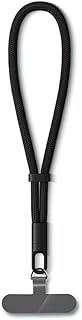 [Suporte universal de telefone giratório de 360°] Cordão de nylon ajustável e alça de pulso, clipe giratório de 360°, suporte para celular antirroubo, compatibilidade universal, fácil de transportar