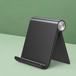 Suporte para tablet, suporte ajustável dobrável para celular compatível com a maioria dos iPads e smartphones, acessórios de escritório doméstico