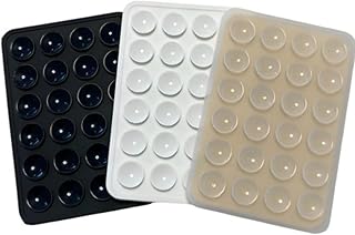 2 Suportes Capinha Celular Ventosa Silicone Adesivo Espelhos (Incolor)