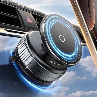 Suporte magnético para celular a vácuo, ventosa rotativa de 360°, suporte de celular para celular magnético forte e seguro para academia/espelho/IP Hone 16e 16 Pro Max 15 14 13 12 e todos os