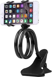 Suporte de Celular Flexível e Articulado 360° com Prendedor Duplo para Cama, Mesa e Escritório