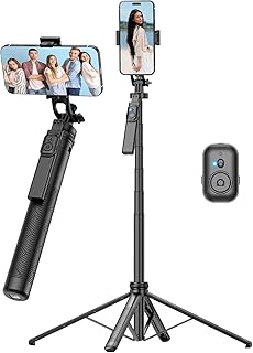 Tripe para Celular, Estabilizador Celular com Estabilizador para Célular com Tripé, Controle por Gestos, Rastreamento Facial, Cabeça Universal para Câmera, Rastreamento de Inteligência AI