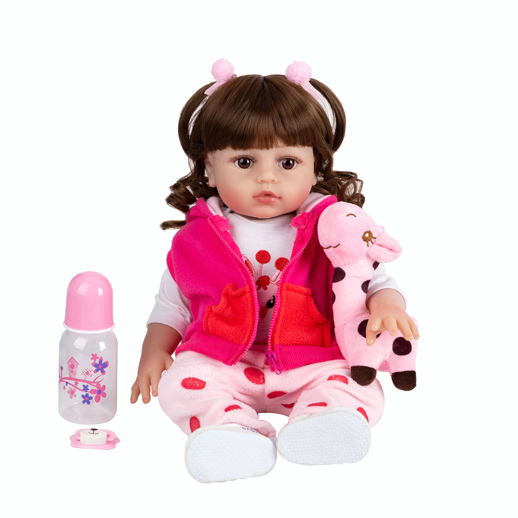 Bebe Reborn Silicone Realista 48cm Menina Barato