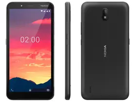 Smartphone Nokia C2 16GB + 16GB Preto 4G 1GB RAM 5,7” Câm. 5MP + Selfie 5MP Dual Chip
