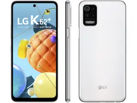 Smartphone LG K62+ 128GB Branco 4G Octa-Core - 4GB RAM Tela 6,59” Câm. Quádrupla + Selfie 28MP