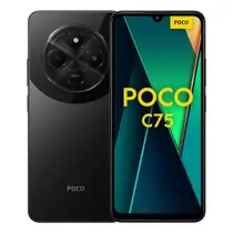 Poco C75 Xiaomi 256GB + 8GB RAM Preto Tela 6.88" Bateria 5000mAh Carregamento 33W