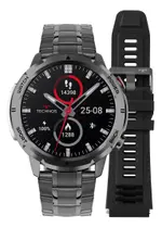 Relogio Smartwatch Technos Call Preto 2 pulseiras Premium