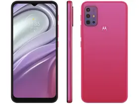 Smartphone Motorola Moto G20 64GB Pink 4G 4GB RAM Tela 6,5” Câm. Quádrupla + Selfie 13MP