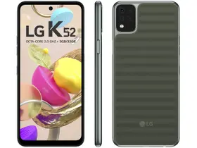 Smartphone LG K52 64GB Verde 4G Octa-Core 3GB RAM Tela 6,6” Câm. Quádrupla + Selfie 8MP Dual Chip