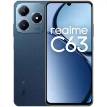 Realme C63 128 GB/ 6 AZUL , Câmera 50MP, Tela 6.74, Resistente à Água IPX54, Dual SIM Lançamento 2024