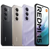 Celular Redmi15 128GB + 6GB RAM - Preto - Dual SIM - Carregamento Rápido 18W