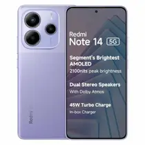 Smartphone Xiaomi Redmi Note 14 5G 256GB 8GB RAM Dual SIM Tela 6.67 - Roxo - Xioami