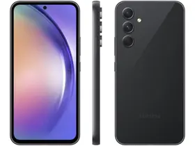 Smartphone Samsung Galaxy A54 128GB Preto 5G Octa-Core 8GB RAM 6,4" Câm. Tripla + Selfie 32MP Dual C
