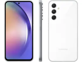 Smartphone Samsung Galaxy A54 128GB Branco 5G Octa-Core 8GB RAM 6,4" Câm. Tripla + Selfie 32MP Dual