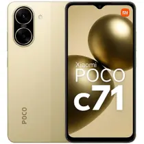 Smartphone Xiaomi POCO C71, 64GB, 3GB RAM, Câmera 50MP, Android 14, Tela 6,74 polegadas HD 90Hz, Bateria 5000mAh, Dual SIM