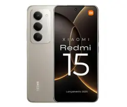 Smartphone Xiaomi Redmi 15 128GB 6GB RAM Dual SIM Tela 6.9 - Cinza Titanio