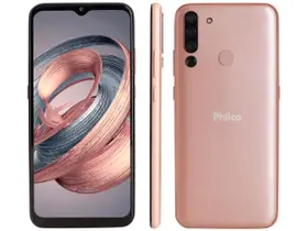 Smartphone Philco Hit P12 128GB Rose Gold 4G 4GB RAM Tela 6,52” Câm. Quádrupla + Selfie 8MP