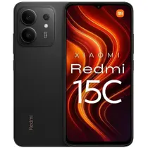 Xiaomi Redmi 15C Lançamento 2025 256GB 8GB RAM 4G Preto, 50MP, 6000mAh, 33W, Rádio FM