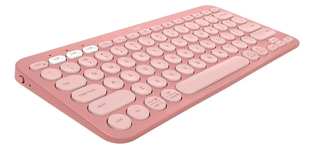 Teclado sem fio Logitech Pebble Keys 2 K380s - Rosa