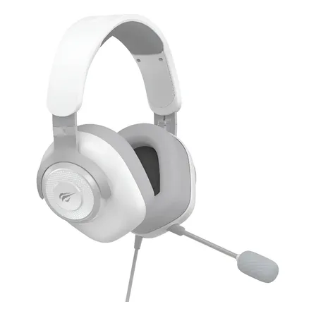 Fone De Ouvido Gamer Havit H2230d 7.1 P3 50mm Para Pc E Consoles Cor Branco