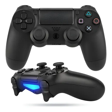 Controle Sem Fio Redfin Para Ps4 Pc Bluetooth Touchpad Vibração Dupla Preto