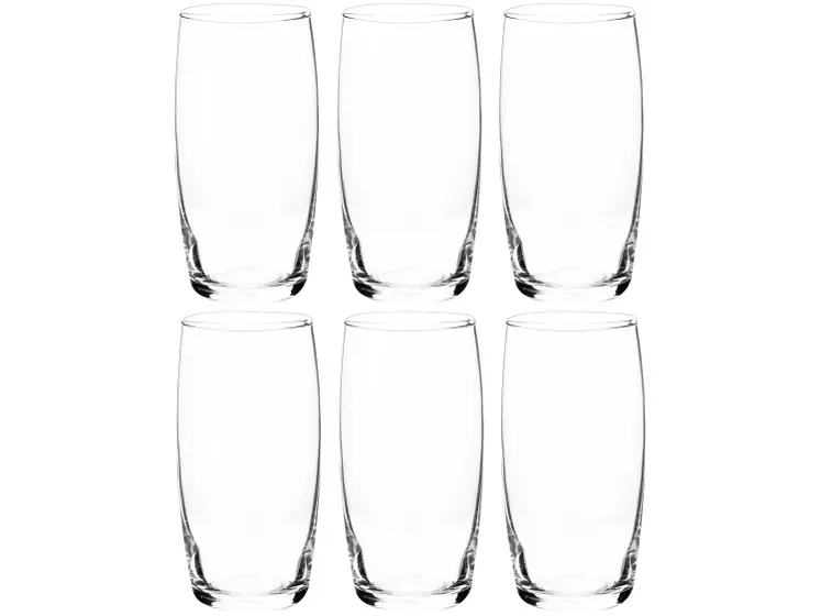 Jogo de Copos de Vidro 300ml 6 Peças Nadir - Oca Long Drink