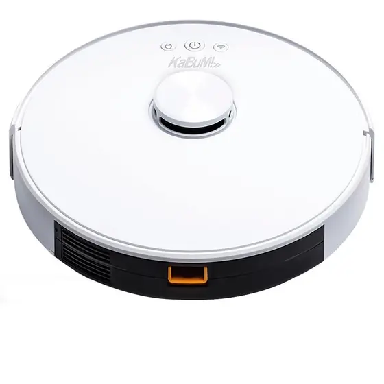 Robô Aspirador e Passa Pano KABUM! smart 700 - 5 Modos de Limpeza, Mapeamento a Laser 3D, Base de Carregamento - Bivolt - Branco - KBSF006