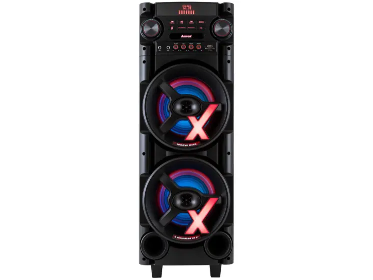 Caixa de Som Torre AMVOX ACA 1000 NEW X - Bluetooth 1000W RMS Amplificada
