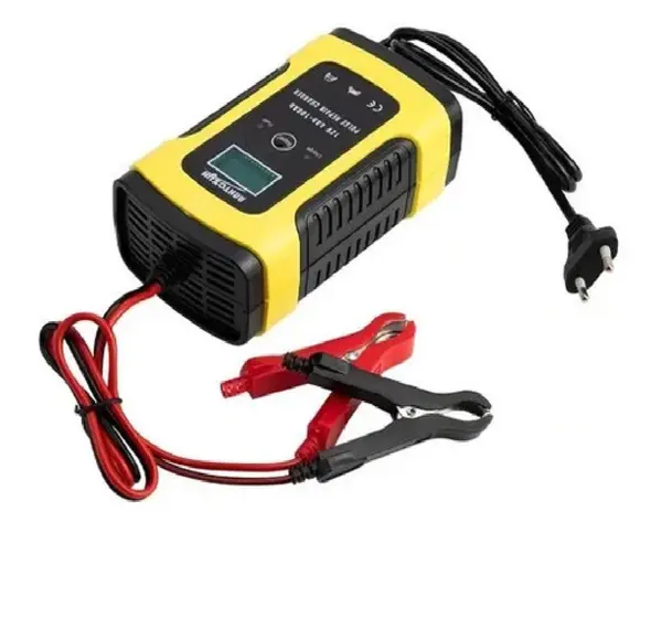 Carregador Automotivo de Bateria Carro Moto Jet Ski Portátil 12V 5A Bivolt Com Display Tela LCD - New